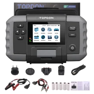 BT600 Plus 2 in 1 Battery Resistance Tester 6V 12V 24V 100-2000 CCA 5200mAh Built in Printer