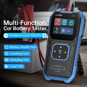 BTM-24 Automotive Battery Tester Electric Vehicle Battery Life Capacity 12V24V Voltage and CCA Energy Tester