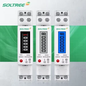 Backlight Wattmeter Power LCD Digital Display Consumption Meter KWh 5(60)A 230VAC 50Hz Watt Din Rail Energy Meter