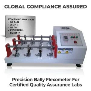 Bally Leather Flexing Endurance Tester Synthetic Leather Folding Resistance Testing Machine Manufacturer