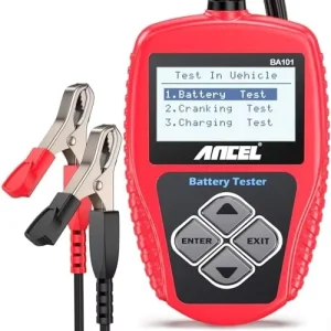 Battery Analyzer BA101 Car Battery Tester 12V 100-2000CCA Starting Charging System 1.5″ Screen Multi Languages