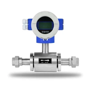 Battery Powered Digital Threaded Electromagnetic Flow Meter for Water Irrigation and Conductive Liquid Measurement
