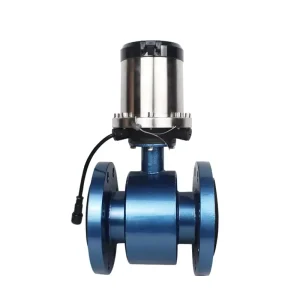 Battery Powered Electromagnetic Flow Meter 6” Stainless Steel +/-0.5% Accuracy IP65 Protection for Water Liquid Measurement OEM
