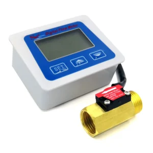 Battery Powered Level Measurement Instrument Plastic Water Meter Display B2 Brass Flowmeter
