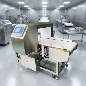 Belt Conveyor Food Metal Detector for Ready Meal Processing HACCP Certified Auto Calibration Reject Device