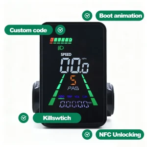 Bicycle Speedometer LCD Display for E Bike Accessories Bike ComputerL5 Display Precision Cycle Speedometer for Accessory Needs