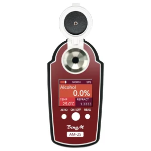 Bing AM 25 Digital Handheld Alcohol Concentration Tester Refractometer Wine Meter with 0.2% Accuracy