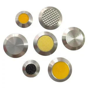 Blind Guiding Tactile Paving Tile Indicators Stainless Steel 304 316 Road Studs with Rubber Brass Warning Indicator Strips