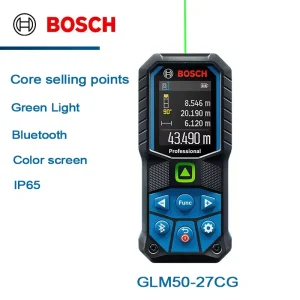 Bosch GLM50 27CG Laser Measure Green Beam Outdoor Measuring Tool Intelligent Data Sync for Construction