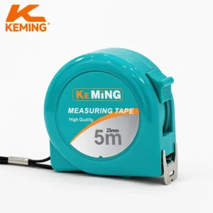 Brand KEMING ABS Plastic Shell Measuring Tape Double Sides Printed Steel Blade Imperial and Metric 5m Tape Measure