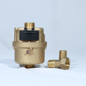 Brass Shell Compound Water Meter IP68 OEM Small Flow High Sensitivity Design