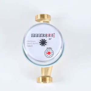 Brass Single-Jet Mechanical Water Meter with Replaceable Measuring Cartridge IP68 Rated OEM Customizable Easy Maintenance
