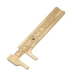 Brass Vernier Caliper Double Scales Measuring Gauge Mm inch Jewellery Measurement Mini Vernier Caliper