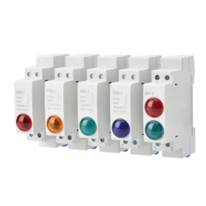Bright Industrial Grade LED Indicator Red Blue Yellow Green Multi color Options Metal & Plastic Construction 230V IP20