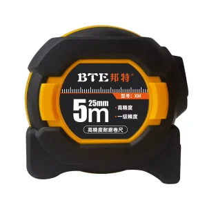 Bte Metric Double-Sided Body-rounded Rubber Coating Shock Proof Professional Auto Lock Retractable Smoothly Tape