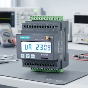 Busbar Monitoring AC Voltage and Frequncy Meter DIN Rail IoT kWh Meter CT Clamp Energy Meter