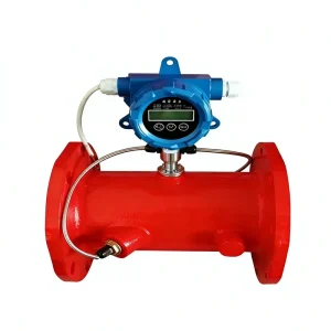 Butterfly Ultrasonic Flow Switch for Fire Fighting Flanged Digital Water Flow Meter with LCD Display Fire Pump Control Valve