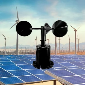 CDF-10A 3 Cup Pulse Wind Speed Sensor Anemometer Tool 0.1 m s Resolution -10~50 Temperature Range ABS Material