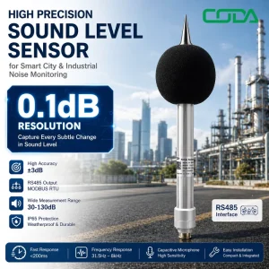 CDW-13B High Precision Sound Level Sensor with 0.1dB Resolution and RS485 Modbus for Smart City Noise Monitoring