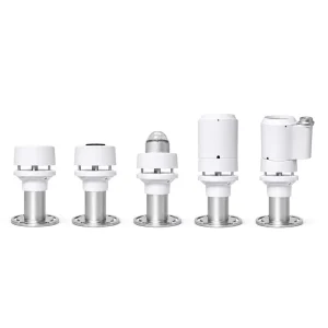 CE Certificate 4G RS485 Temperature Humidity Wind Speed and Direction IoT 6 in 1 Compact Weather Station Ultrasonic Anemometer
