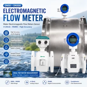 CE Certificate Electromagnetic Flow Meter Digital Magnetic Flowmeter DN200 DN50 Wastewater Sewage Water Flow Meter
