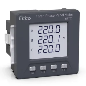 CE Certified Class 0.5s Three Phase Multifunction Power Meter Modbus RS485 Energy Monitoring LCD Panel 92*92mm Analyzer Device