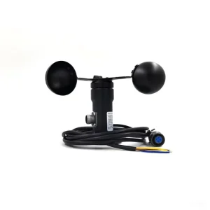 CE Certified Three Cup Anemometer RS485 0.4 2V Pulse Output Zigbee Wireless Wind Speed Sensor Automatic Weather Station
