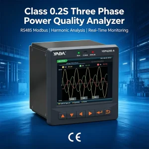 CE Class 0.2s Harmonic Analysis Industrial RS485 Ethernet USB Smart Power Quality Monitor Meter 3 Phase for SCADA Integration
