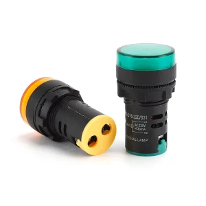 CE Flame Retardant AD16 22DS 12V 24V 220V 380V Red Yellow Blue Green White Waterproof 22mm Panel Signal Lamp LED Indicator Light