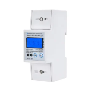 CE & IEC Certified Digital Prepaid Electric Meter Programmable Three Phase Rail Energy Analyzer 2P Type Electric Meter