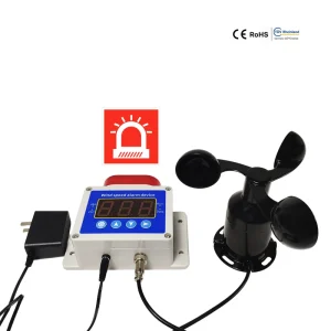 CE RoHs Certification ODM OEM Wired or Wireless Anemometer Crane Wind Speed Transmitter With Digital Display and Alarm