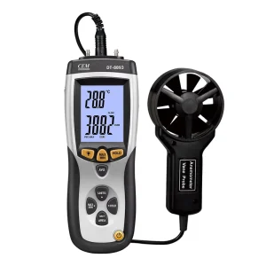 CEM DT 8893 Digital USB Wind Anemometer Data Logger CMM CFM Air Temperature Speed Measuring Instrument