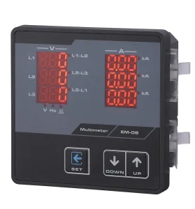 CH 72 3 Phase Digital Display Panel Meter AC 220V 380V Volt Amp Hz Frequency Meter Power Monitoring Energy Analyzer