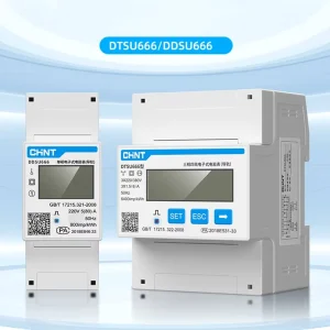 CHINT Utility Type DDSU666 Single-phase Electronic DIN Guide Rail Digital Watt-hour Power Meter Energy Meter