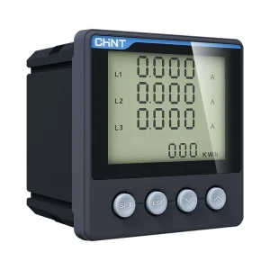 CHNT PD666 3S3 380V 5A Kunlun 96 * 96 Multi Functional LCD Digital Display Meter