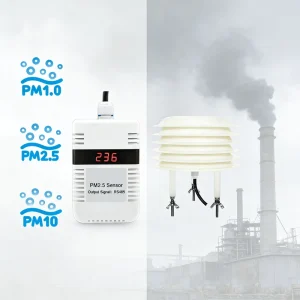 CODA CDW 21A Industrial Indoor PM2.5 PM1.0 PM10 HCHO TVOC Air Quality Monitor IP65 LCD Display 3%FS Accuracy 3min Warm-Up