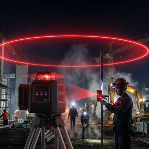CRL205P Fully Automatic Green Laser Leveling Instrument DIY Grade Rotating Laser for Diameter Leveling Placement Red Rotating