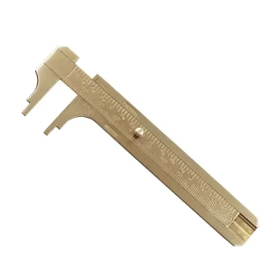Caliper Ruler Dual-scale Measuring Tool Pocket 0-100mm Mini Brass Sliding Gauge Vernier Caliper