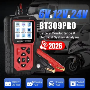 Car Battery Tester Analyzer Lithium AGM Gel 6V 12V 24V Internal Resistance CCA JIS DIN EN Color Screen Handheld