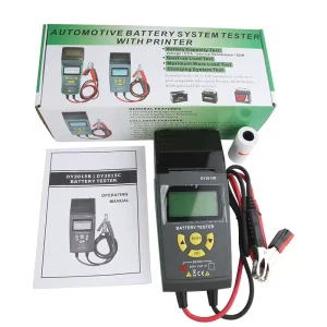 Car Battery Tester with Printer 12V LCD Screen UPS Battery Cranking Charging Max Load Test Tool