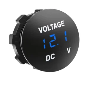 Car Battery Voltmeter 12V 24V Universal Waterproof with LED Display and Overload Protection Voltage Meter Tester