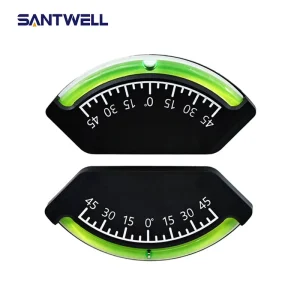 Car Inclinometer Vehicle Gradient Slope Level Gauge 0-45 Degree Angle Measuring Instrument for Off-Road RV Yacht Ship Marine