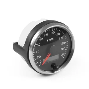 Car Modification 85mm Speedometer Odometer 2-in-1 LCD Instrument with 220km/h Speed Meter