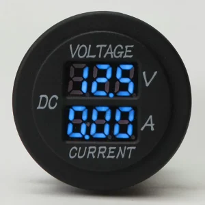 Car Motorcycle 12 24VDC Dual LED Digital Voltmeter Ammeter Amp Volt Meter High Precision Current Voltage Display Nylon