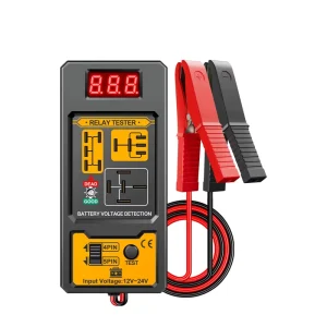 Car Motorcycle Tester Digital Battery Alternator Relay Fault Detector for 12V Auto Repair Diagnostic Tool