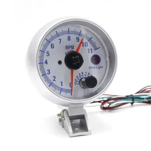 Car Tachometer 3.75 Inch 0-11000 Rpm Gauge Tachometer Double Pointer Car Meter
