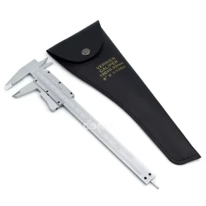 Carbon Steel 150mm 200mm 300mm Open Block Auto Lock Vernier Caliper with Thumb Clamp