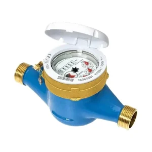 Cast Iron Blue Color Manual Power Water Meter Plastic Mechanical Water Meter