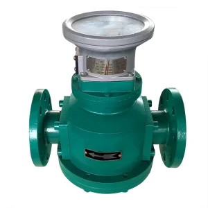 Cast Iron DN50 Oval Gear Flow Meter High Viscosity Fuel Oil Water High Accuracy Explosion Proof 4-20mA Customizable OEM Liquid