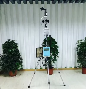 China Manufacturer Portable Weather Station with Pressure Temperature Humidity Wind Direction Wind Speed Elements